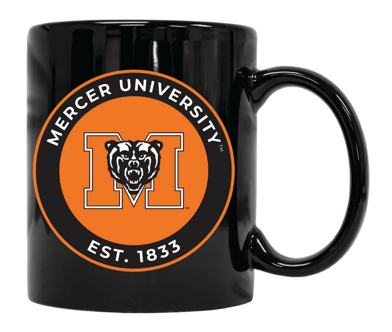 Mercer University 12 oz Black Ceramic Coffee Mug Circle Design Officially Licensed Collegiate Product