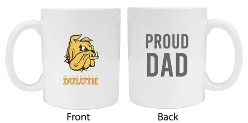 Minnesota Duluth Bulldogs Proud Dad Ceramic Coffee Mug - White (2 Pack)