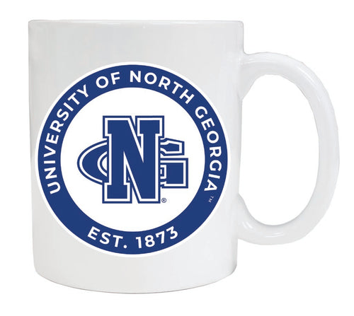 North Georgia Nighthawks 12 oz White Ceramic Coffee Mug Circle Design Officially Licensed Collegiate Product 