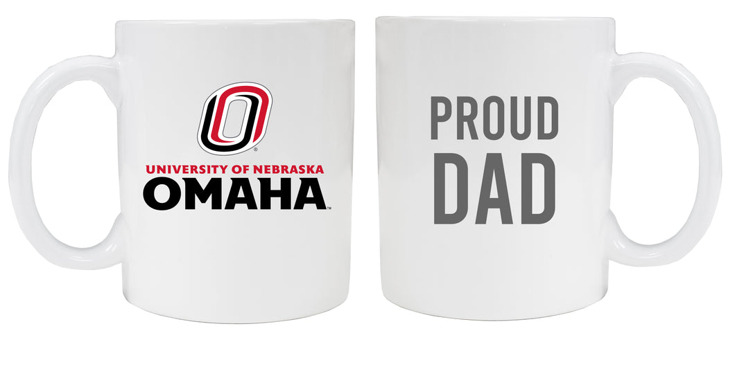 Nebraska at Omaha 12 oz White Ceramic Coffee Mug Proud Dad Officially Licensed Collegiate Product 