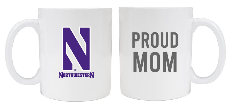 Northwestern University Wildcats 12 oz White Ceramic Coffee Mug Proud Mom Officially Licensed Collegiate Product 