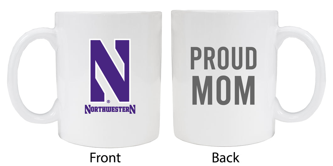 Northwestern University Wildcats Proud Mom Ceramic Coffee Mug - White