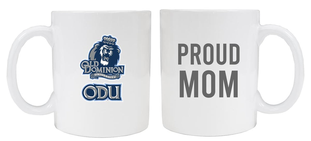 Old Dominion Monarchs 12 oz White Ceramic Coffee Mug Proud Mom Officially Licensed Collegiate Product 