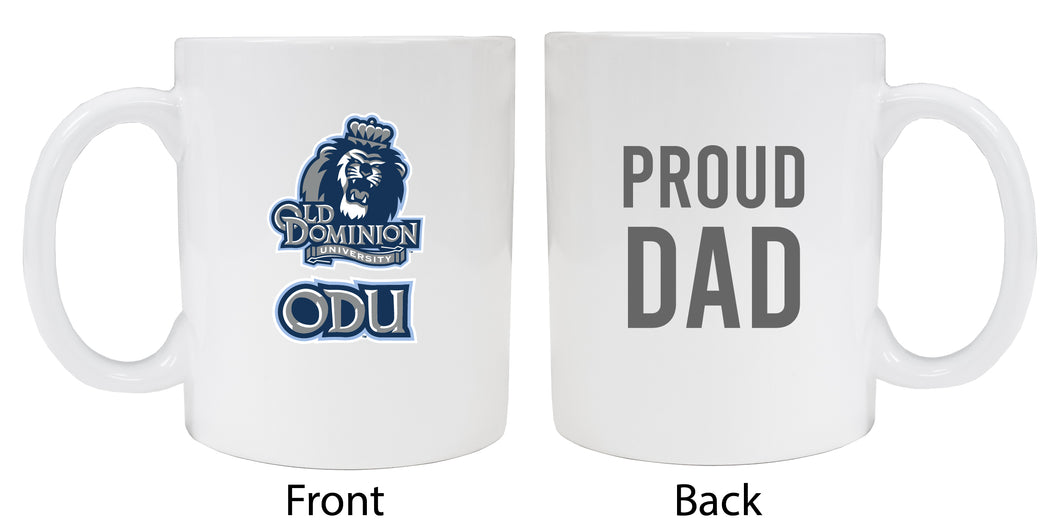 Old Dominion Monarchs Proud Dad White Ceramic Coffee Mug - White (2 Pack)