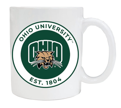 Ohio University 12 oz White Ceramic Coffee Mug Circle Design Officially Licensed Collegiate Product