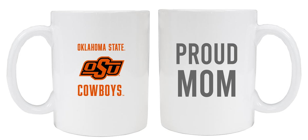Oklahoma State Cowboys 12 oz White Ceramic Coffee Mug Proud Mom Officially Licensed Collegiate Product 