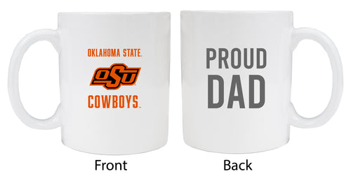 Oklahoma State Cowboys Proud Dad Ceramic Coffee Mug - White (2 Pack)