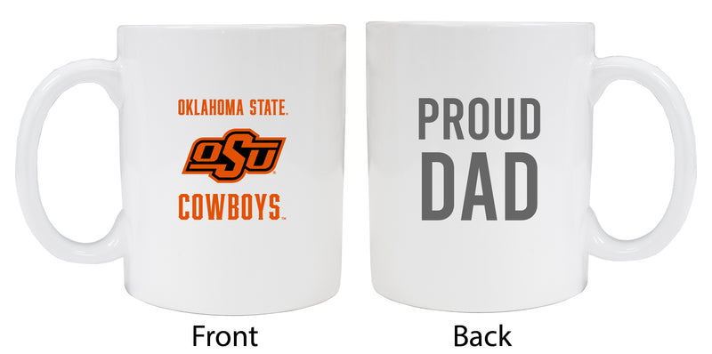 Oklahoma State Cowboys Proud Dad Ceramic Coffee Mug - White (2 Pack)