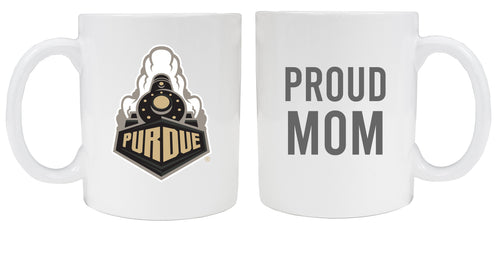 Purdue Boilermakers 12 oz White Ceramic Coffee Mug Proud Mom Officially Licensed Collegiate Product 