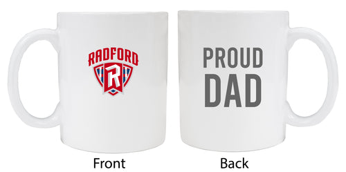 Radford University Highlanders Proud Dad Ceramic Coffee Mug - White (2 Pack)