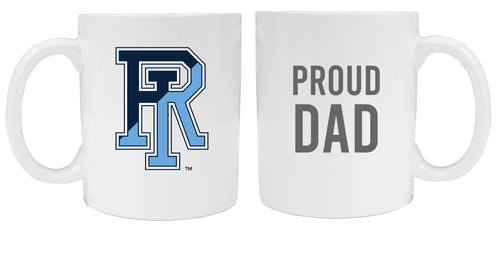 Rhode Island University 12 oz White Ceramic Coffee Mug Proud Dad Officially Licensed Collegiate Product 