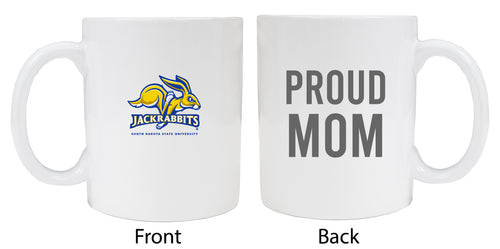 South Dakota State Jackrabbits Proud Mom Ceramic Coffee Mug - White (2 Pack)