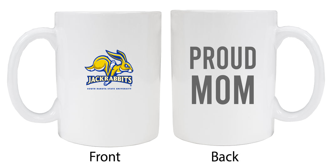 South Dakota State Jackrabbits Proud Mom Ceramic Coffee Mug - White (2 Pack)