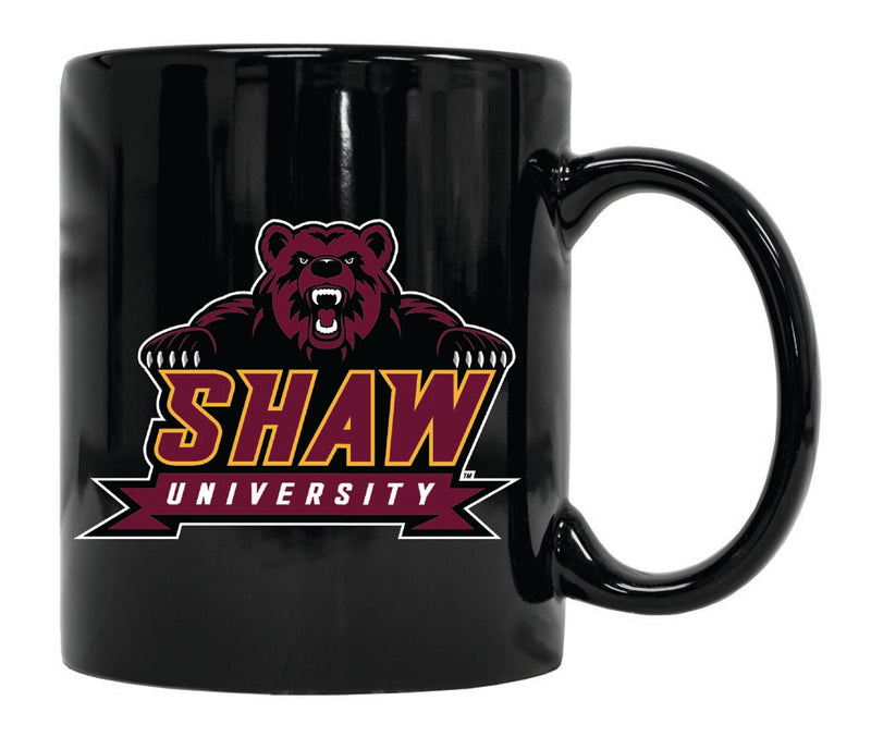 Shaw University Bears 12 oz Black Ceramic Coffee Mug Circle Design Officially Licensed Collegiate Product Single