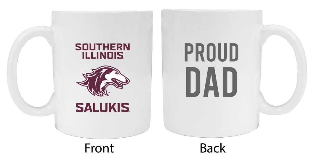 Southern Illinois Salukis Proud Dad Ceramic Coffee Mug - White (2 Pack)