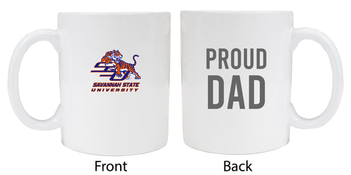 Savannah State University Proud Dad Ceramic Coffee Mug - White (2 Pack)