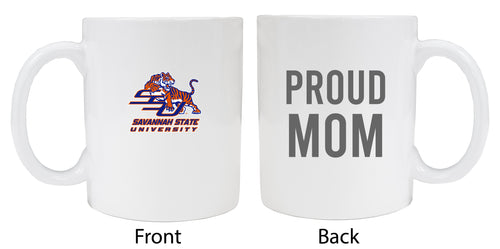 Savannah State University Proud Mom Ceramic Coffee Mug - White