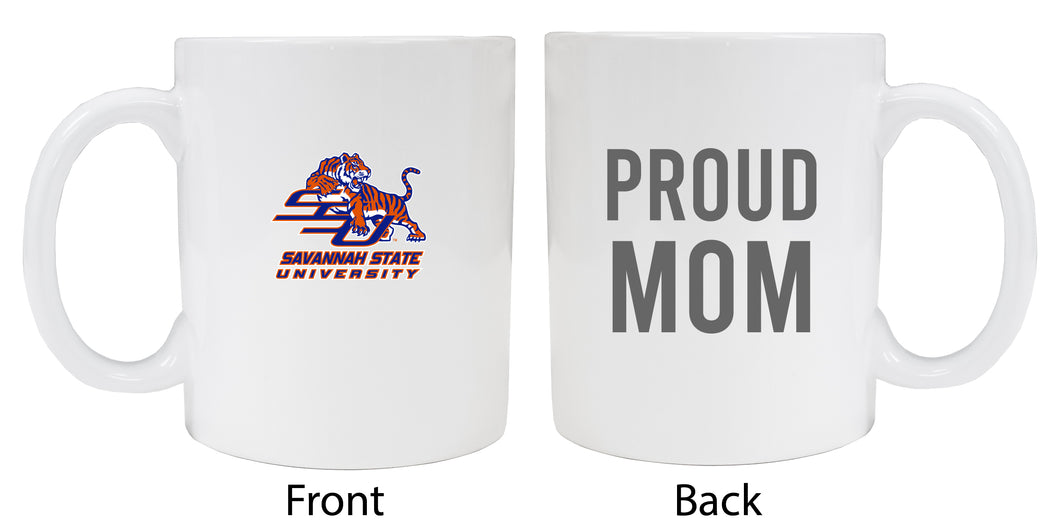 Savannah State University Proud Mom Ceramic Coffee Mug - White