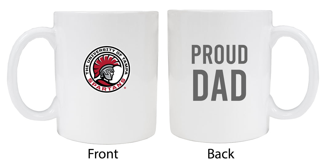 University of Tampa Spartans Proud Dad Ceramic Coffee Mug - White (2 Pack)