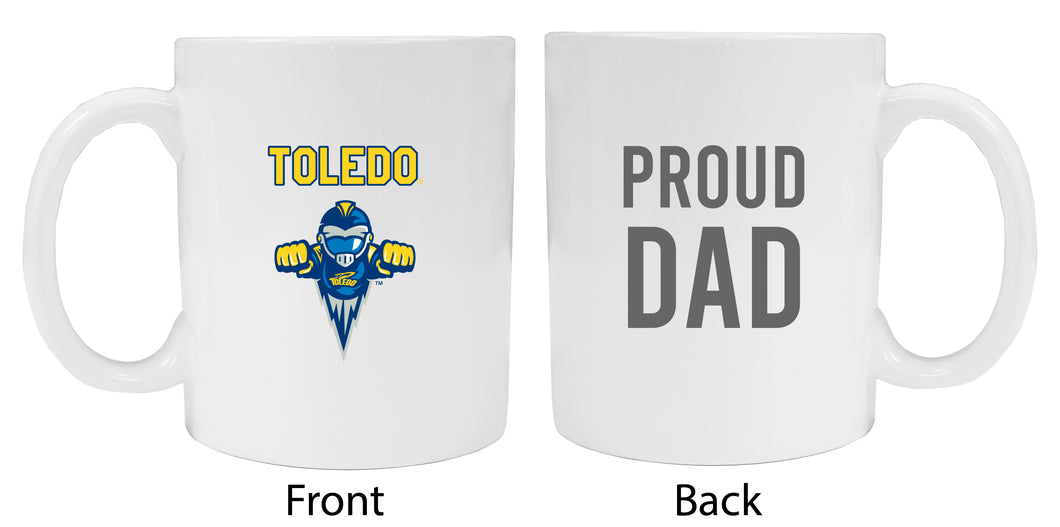 Toledo Rockets Proud Dad Ceramic Coffee Mug - White (2 Pack)