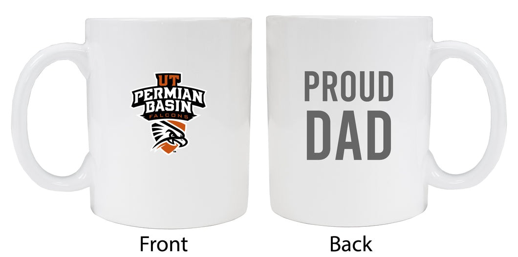 University of Texas of the Permian Basin Proud Dad Ceramic Coffee Mug - White (2 Pack)