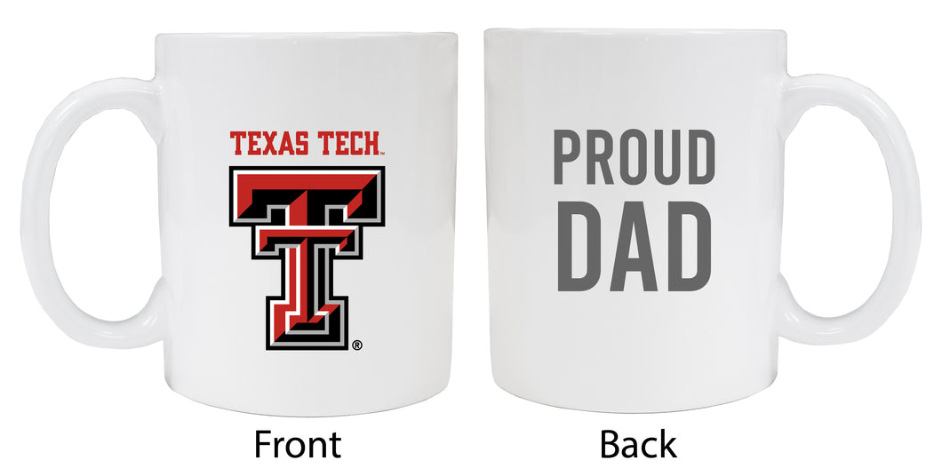 Texas Tech Red Raiders Proud Dad Ceramic Coffee Mug - White (2 Pack)