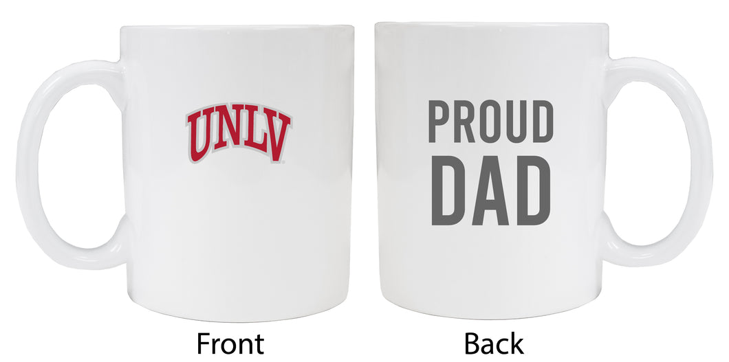 UNLV Rebels Proud Dad Ceramic Coffee Mug - White (2 Pack)