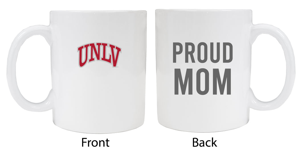 UNLV Rebels Proud Mom Ceramic Coffee Mug - White