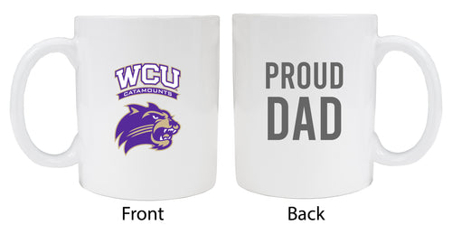 Western Carolina University Proud Dad Ceramic Coffee Mug - White (2 Pack)