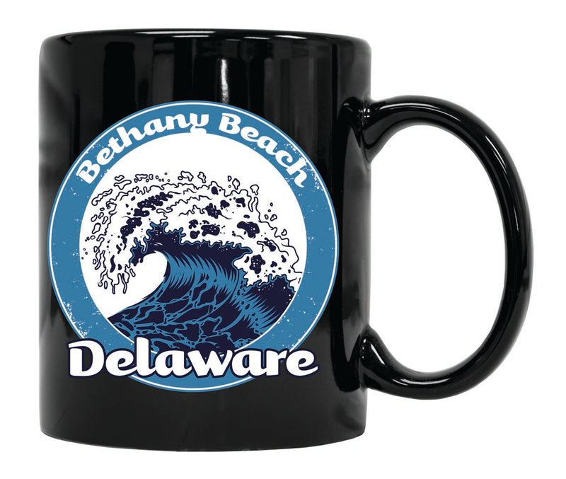 Bethany Beach Delaware Souvenir 12 oz Ceramic Coffee Mug Black