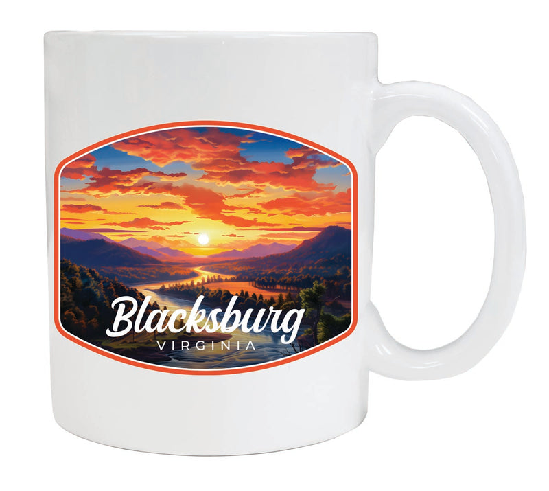 Blacksburg Virginia Souvenir 12 oz Ceramic Coffee Mug White