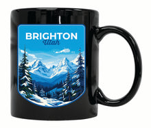 Load image into Gallery viewer, Brighton Utah Ski Resort Mountain Design Souvenir 12 oz Ceramic Coffee Mug
