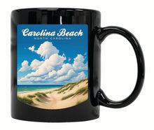 Load image into Gallery viewer, Carolina Beach, North Carolina. Beach and Sand Dunes Design Souvenir 12 oz Ceramic Coffee Mug
