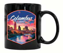 Load image into Gallery viewer, Columbus Ohio Sunset Cityscape Design Souvenir 12 oz Ceramic Coffee Mug

