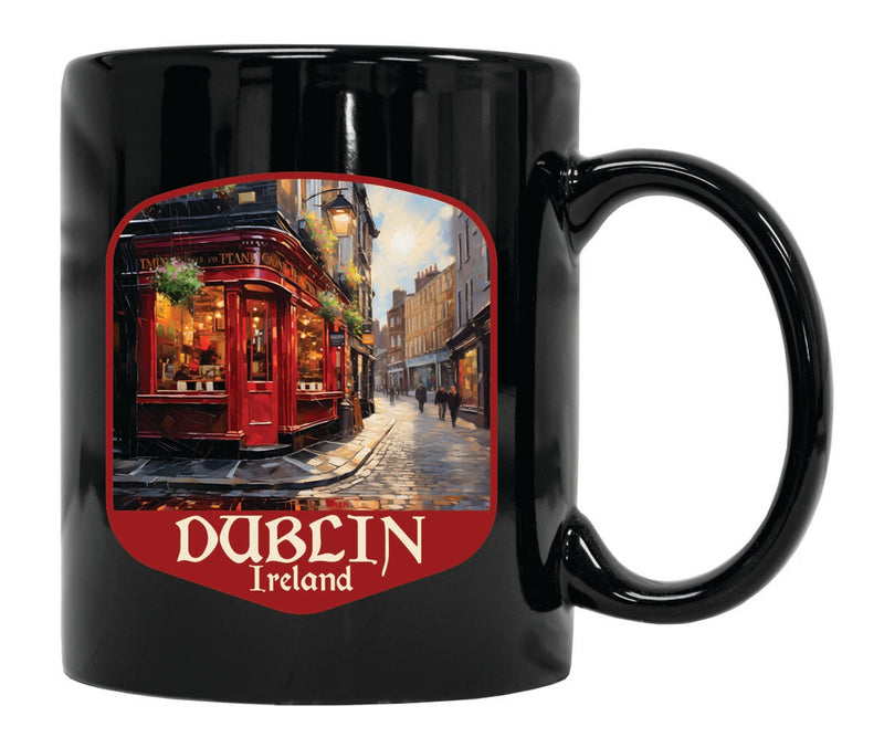 Dublin Ireland Souvenir 12 oz Ceramic Coffee Mug Black