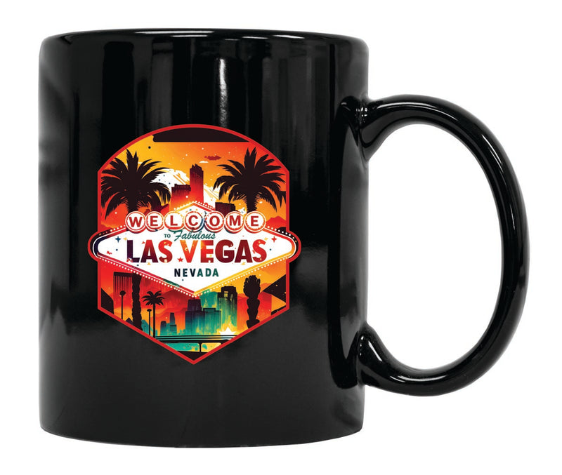Las Vegas Nevada Souvenir 12 oz Ceramic Coffee Mug Black