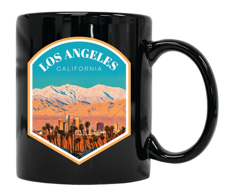Los Angeles California Souvenir 12 oz Ceramic Coffee Mug Black
