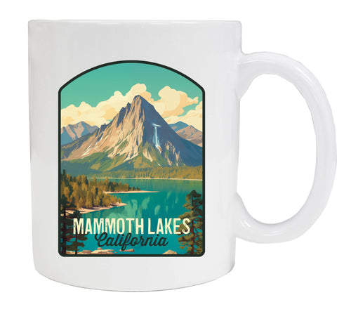 Mammoth Lakes California Design A Souvenir 12 oz Ceramic Coffee Mug White 4-Pack