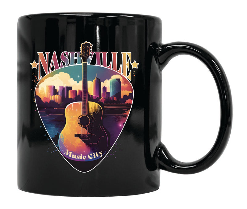 Nashville Tennessee Souvenir 12 oz Ceramic Coffee Mug Black