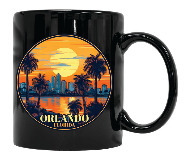 Orlando Florida Souvenir 12 oz Ceramic Coffee Mug Black