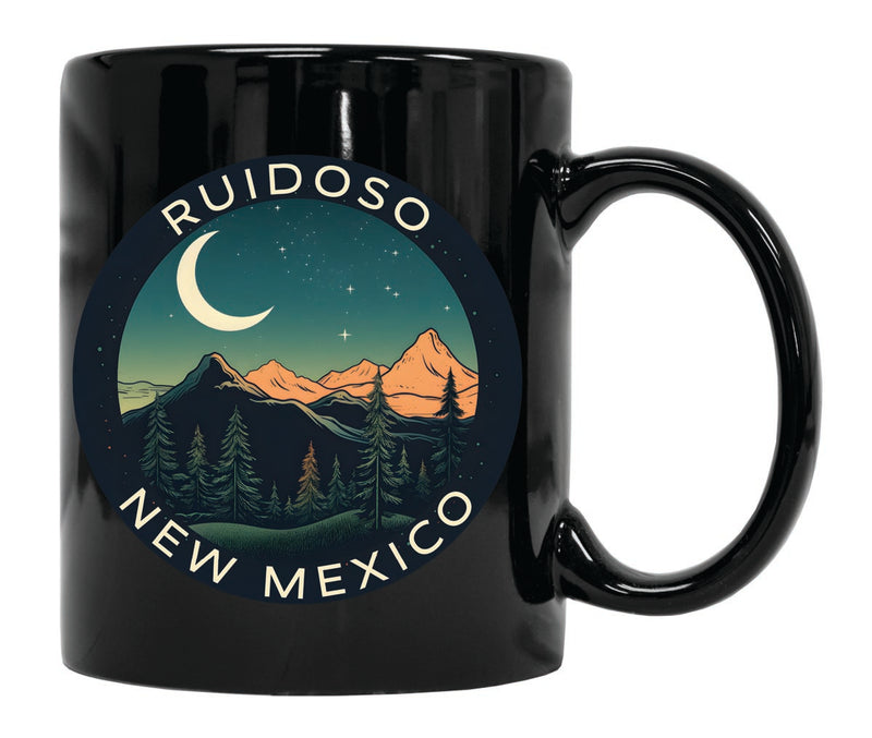 Ruidoso New Mexico Souvenir 12 oz Ceramic Coffee Mug Black