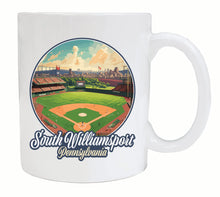 Load image into Gallery viewer, South Williamsport Pennsylvania Baseball Diamond Design Souvenir 12 oz Ceramic Coffee Mug
