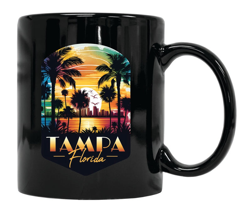 Tampa Florida Souvenir 12 oz Ceramic Coffee Mug Black