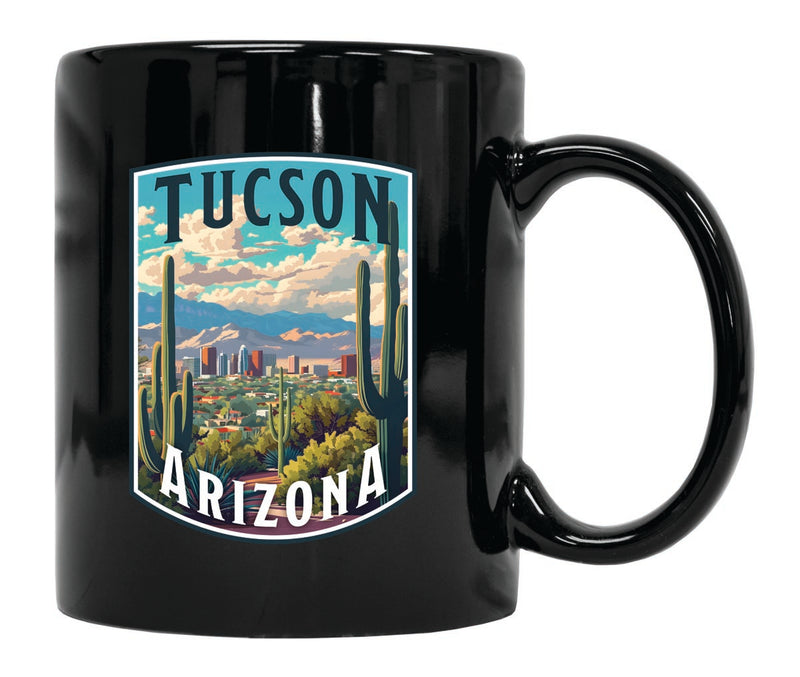 Tucson Arizona Souvenir 12 oz Ceramic Coffee Mug Black