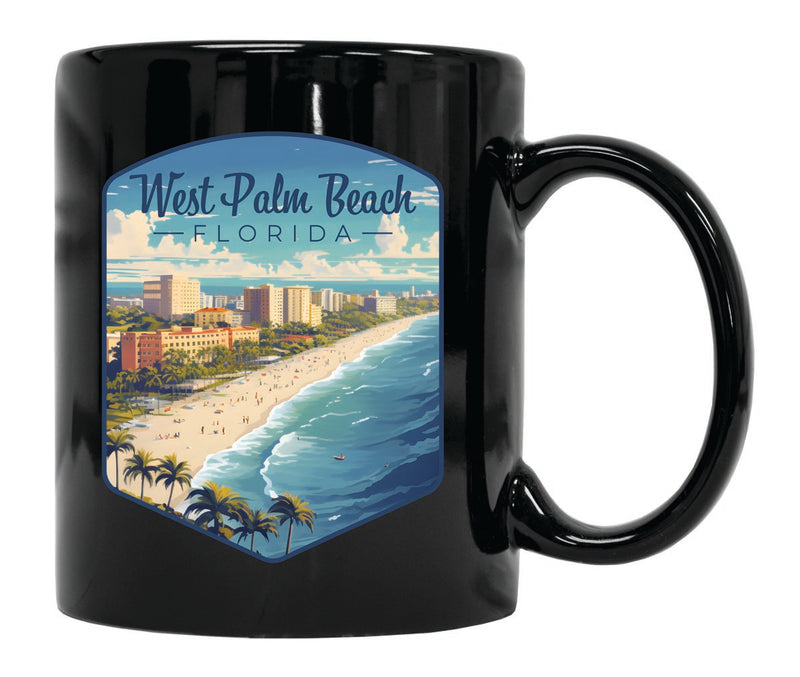 West Palm Beach Florida Souvenir 12 oz Ceramic Coffee Mug Black