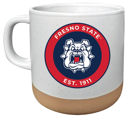 Fresno State Bulldogs 14 oz Mug with Clay Bottom Officially Licensed