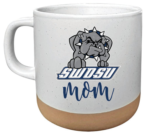 Southwestern Oklahoma State University 14 oz Mug with Clay Bottom Mom Design Officially Licensed