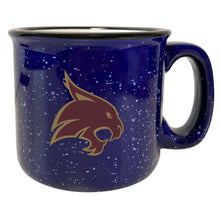 Load image into Gallery viewer, Texas State Bobcats Speckled Ceramic Camper Coffee Mug - Choose Your Color
