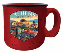 Load image into Gallery viewer, Athens Greece Acropolis Cityscape Design Souvenir 16 oz Ceramic camping mug Red 4-Pack
