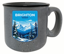 Load image into Gallery viewer, Brighton Utah Ski Resort Mountain Design Souvenir 16 oz Ceramic camping mug
